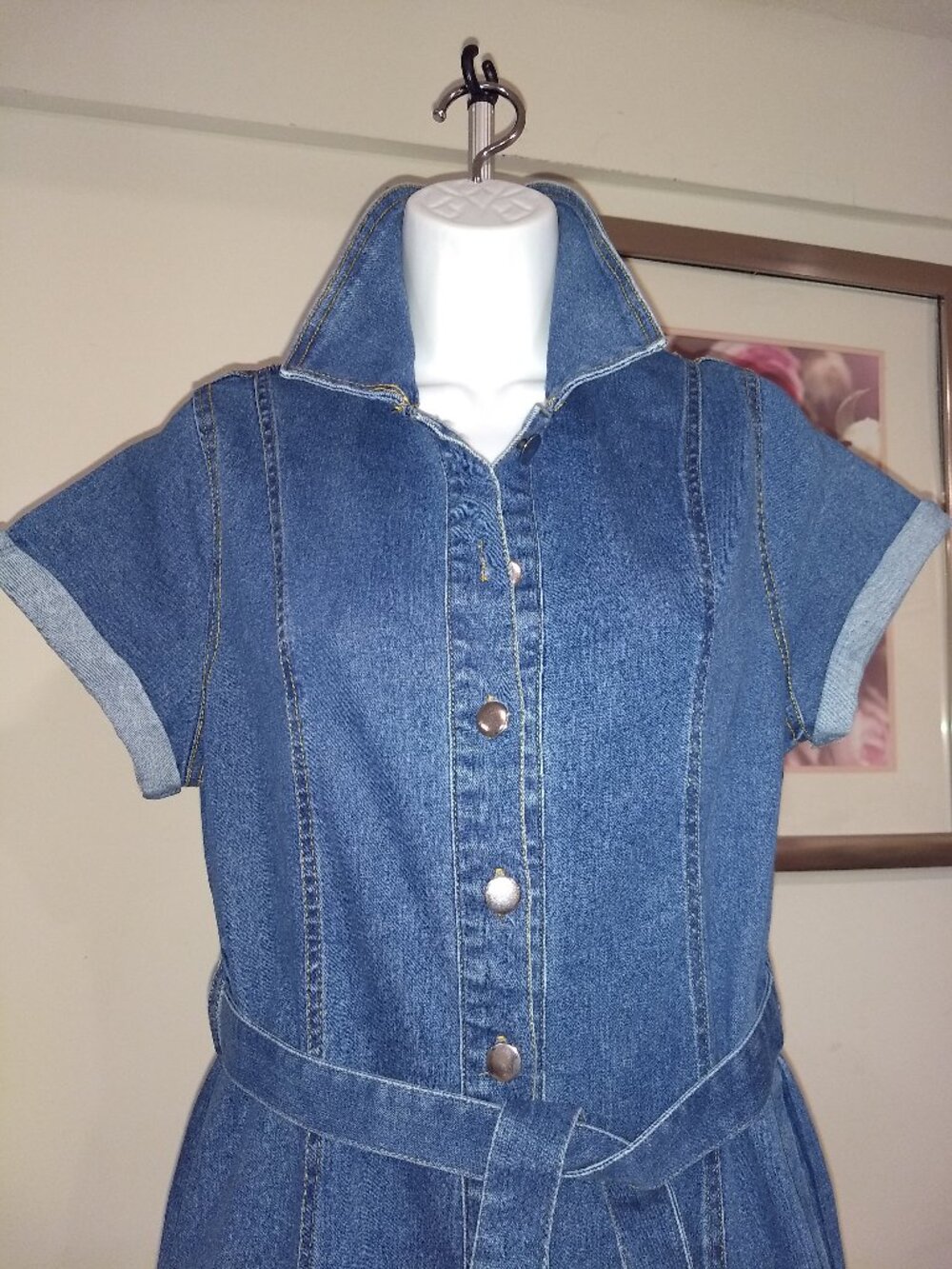 Denim classic dress Size M - Picture 2 of 7